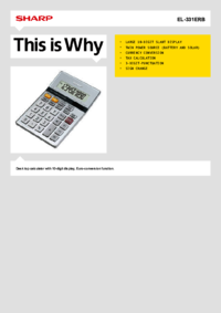 To view the document Sharp EL-331ERB User Manual