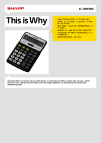 To view the document Sharp EL-R287BBK User Manual