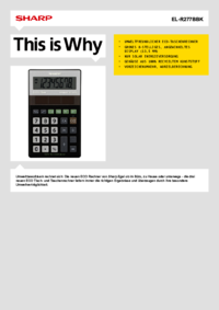 To view the document Sharp EL-R277BBK User Manual