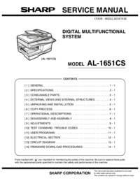 To view the document Sharp AL-1651CS Service Manual
