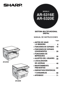 To view the document Sharp AR-5316E User Manual