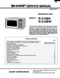 To view the document Sharp R-310BW Service Manual