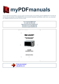 To view the document Sharp R-259 User's Guide