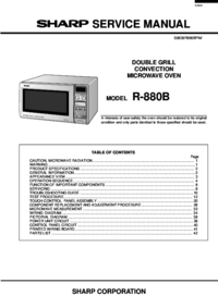 To view the document Sharp R-880B Service Manual