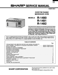 To view the document Sharp R-1491 Service Manual