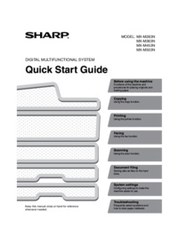 To view the document Sharp MX-M283 Quick Start Guide